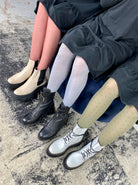 BCAPRIL dot tights - Grey Blue - Black Colour