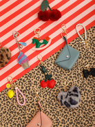 BCHEART soft keyhanger - Grey Leo - Black Colour