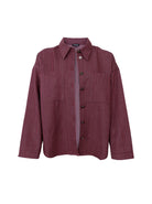BCMONTREAL shirt jacket - Plum - Black Colour