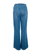 BCNETTIE box jeans - Mid Blue Wash - Black Colour