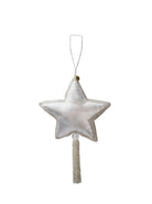 BCXL Tassel star ornament - Silver - Black Colour