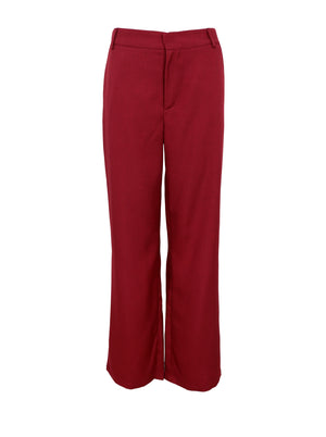 BCZARRA tailored pant - Wine - Black Colour