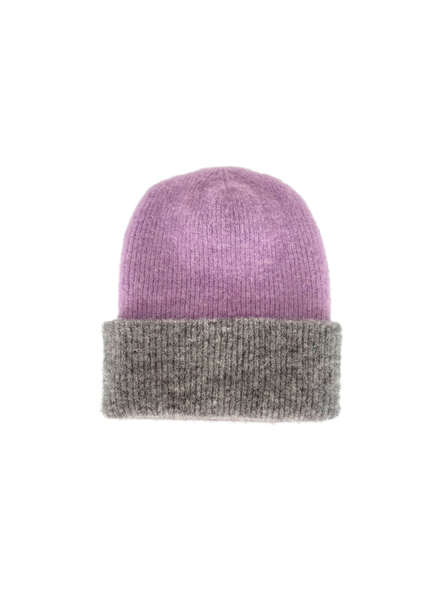 BCGINGER colour block hat - Lavender - Black Colour