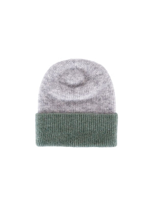 BCGINGER colour block hat - Lt. Grey - Black Colour