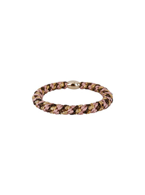 BCKALLY gold coloured bead elastic - Rose Gold Coloured Mix - Black Colour