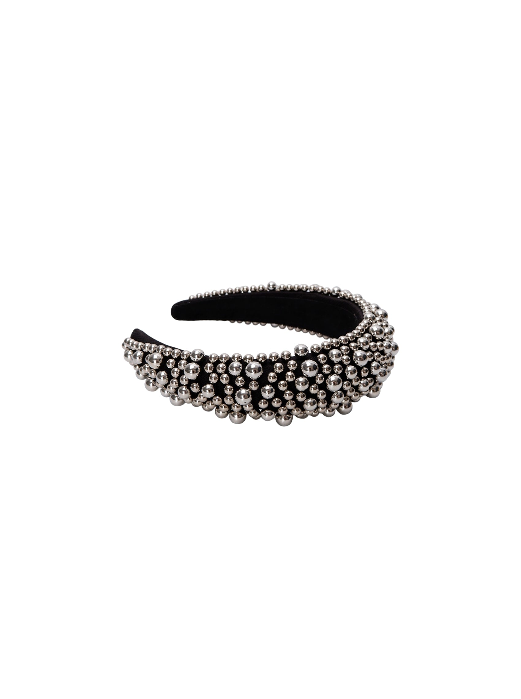 BCSHAFFER headband - Black/Silver Coloured - Black Colour