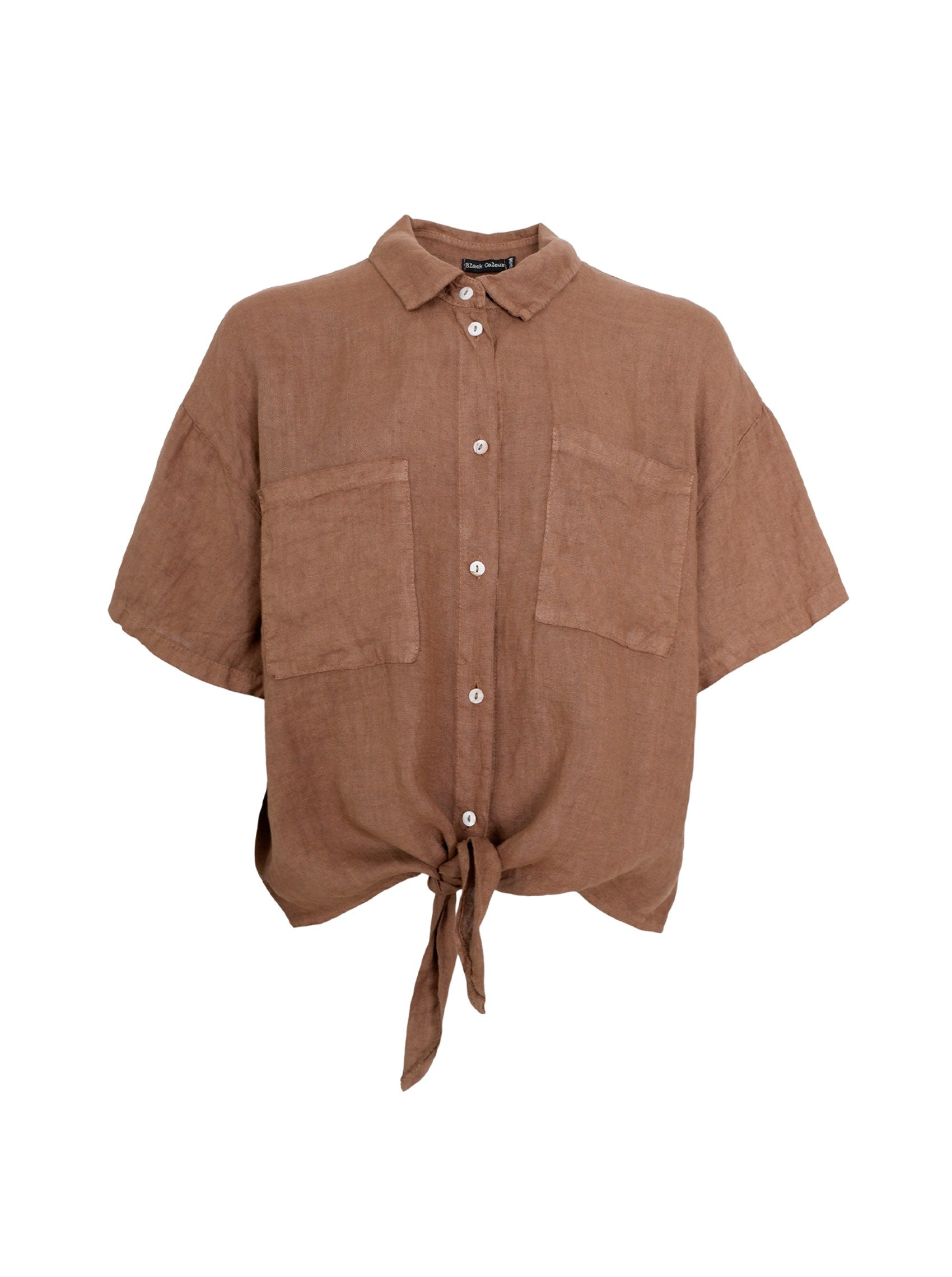 BCMELINA short shirt - Nougat - Black Colour