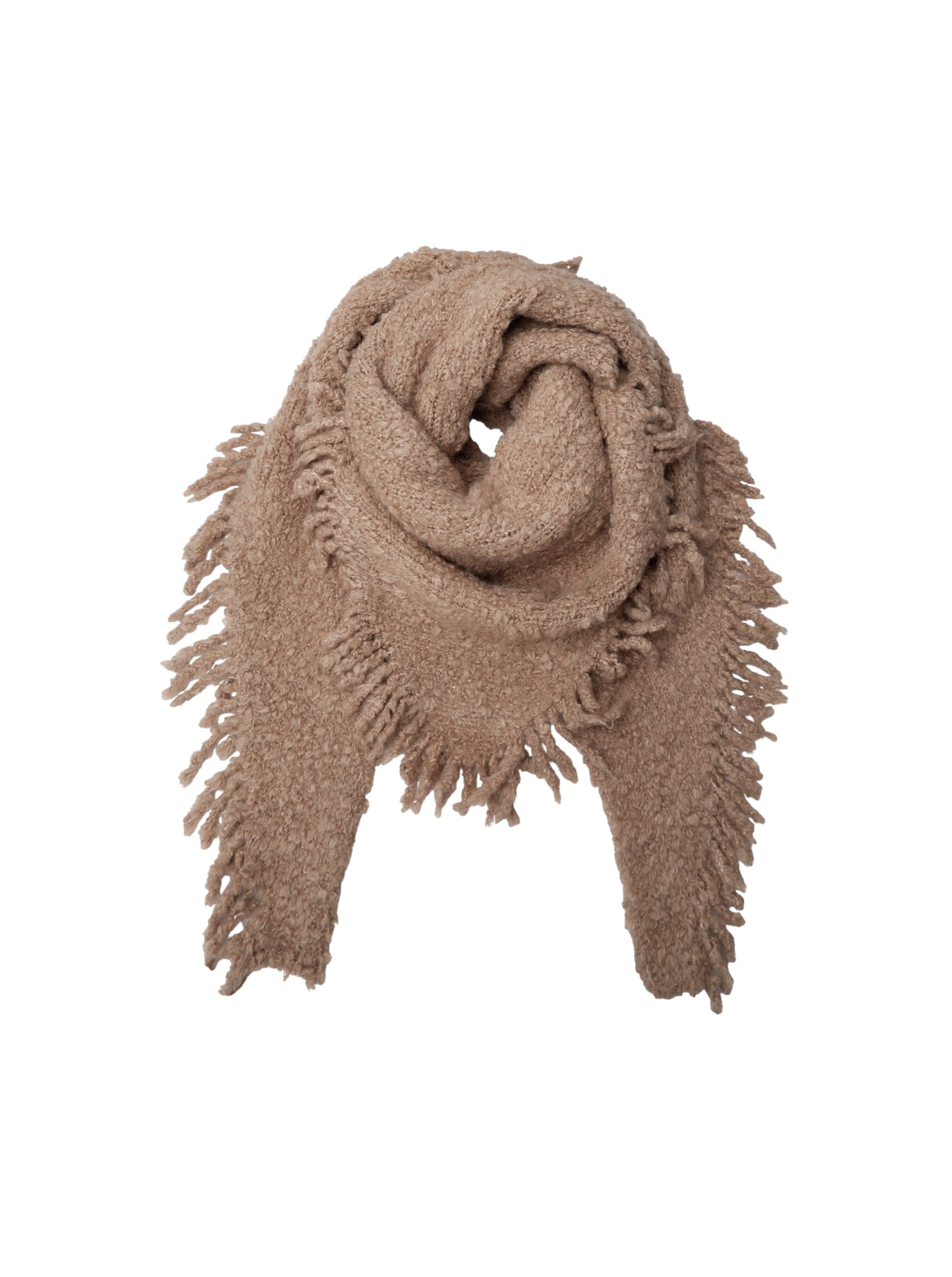 BCZINNIA winter scarf - Latte - Black Colour