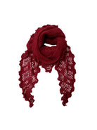 BCCAMILLE winter scarf - Wine - Black Colour