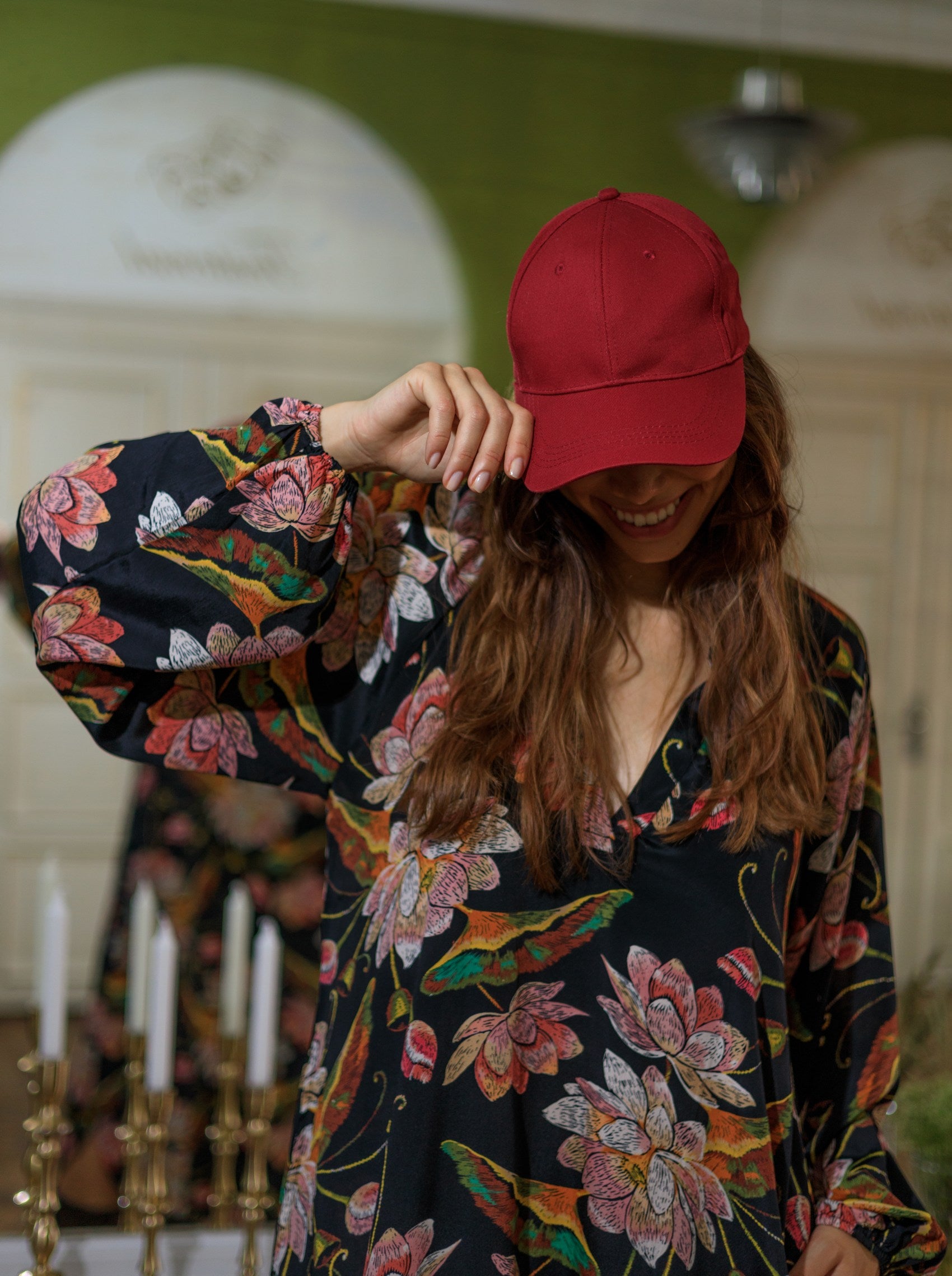 BCKIMAYA cap - Wine - Black Colour