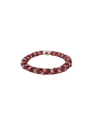 BCKALLY gold coloured bead elastic - Red Mix - Black Colour