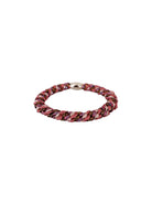 BCKALLY gold coloured bead elastic - Red Mix - Black Colour