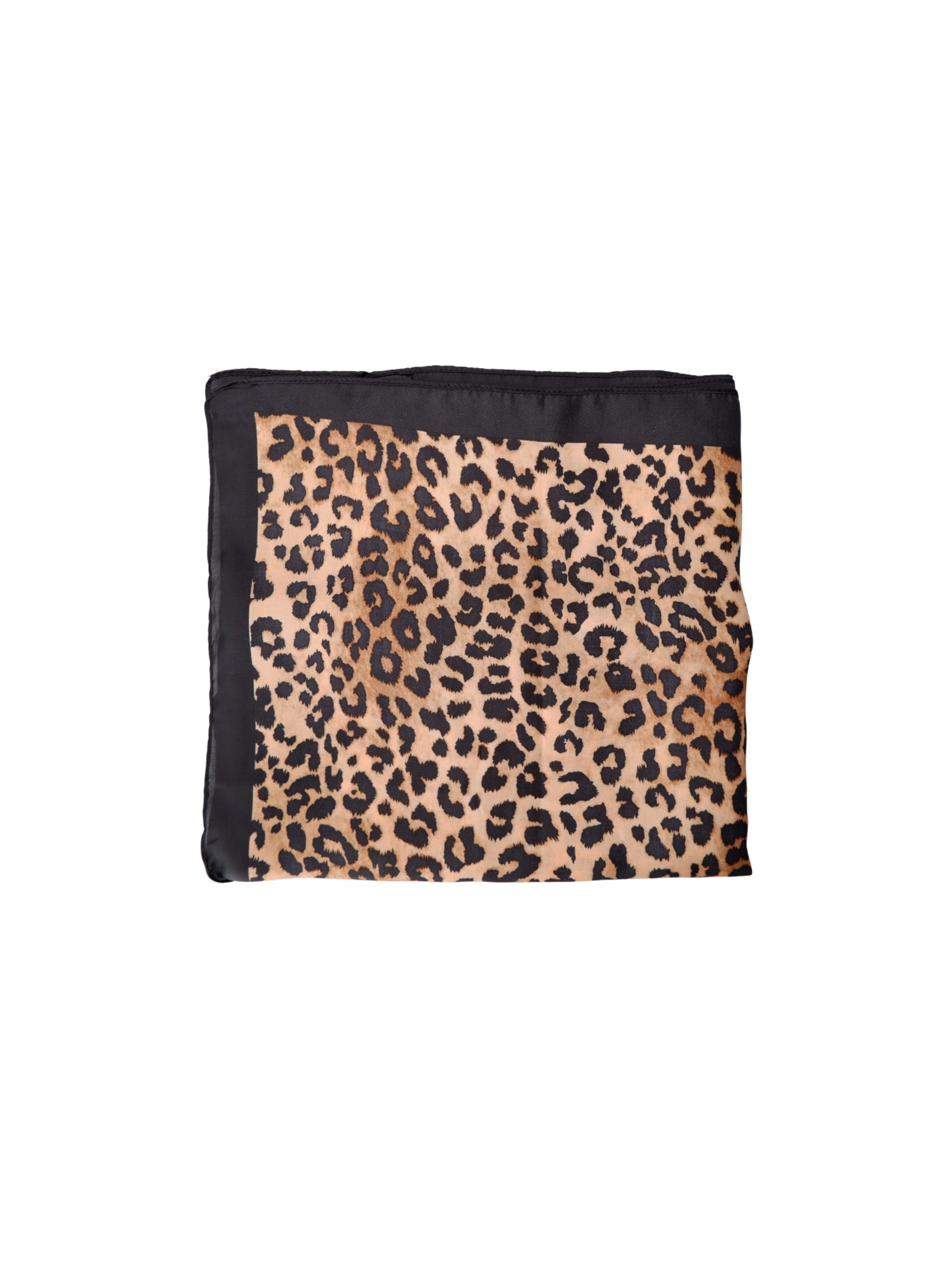 BCDALBY satin scarf - Leopard - Black Colour