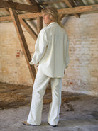 BCCORA corduroy shirt jacket - Off White - Black Colour