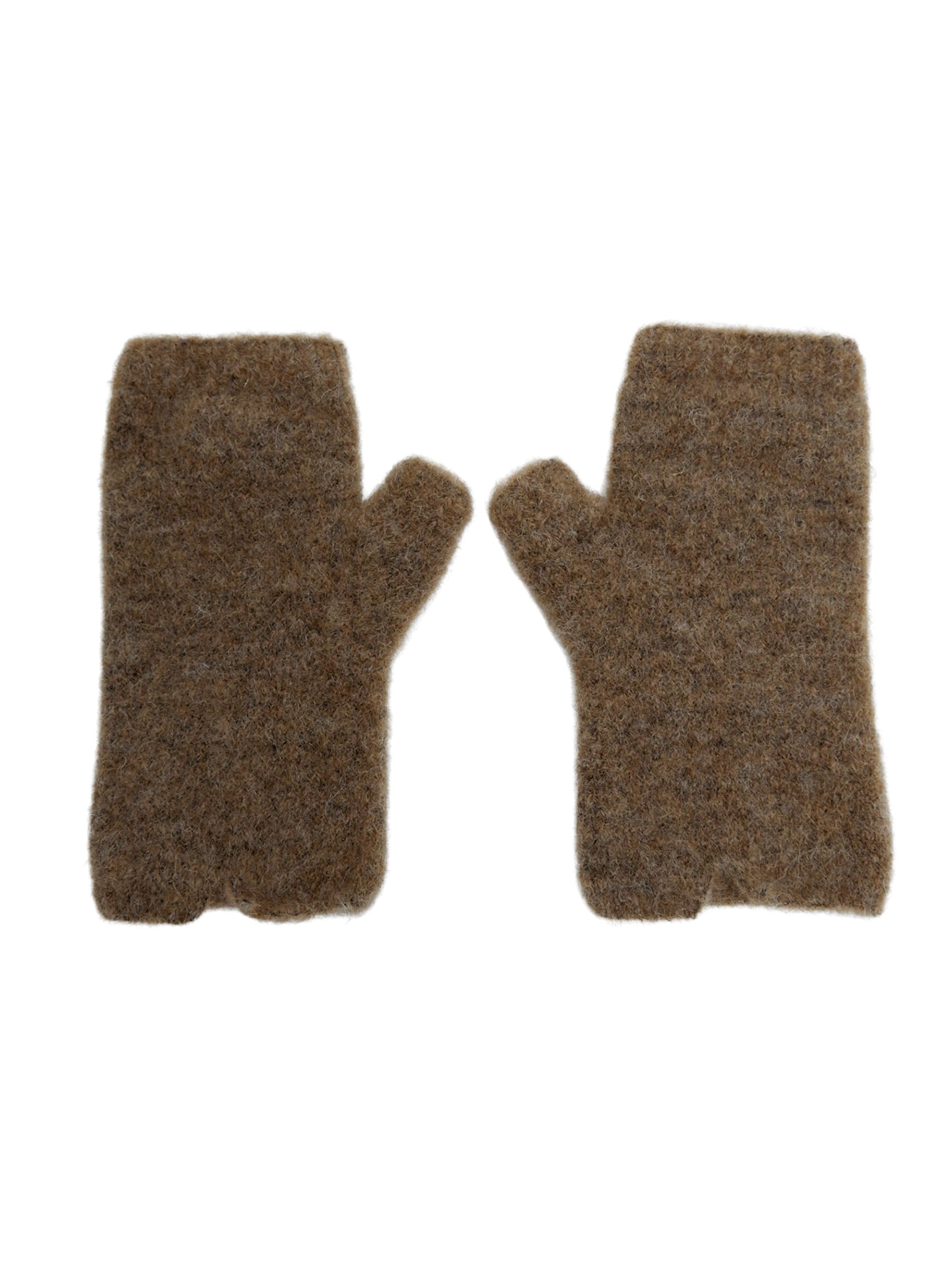 BCGINGER short handwarmers - Camel - Black Colour