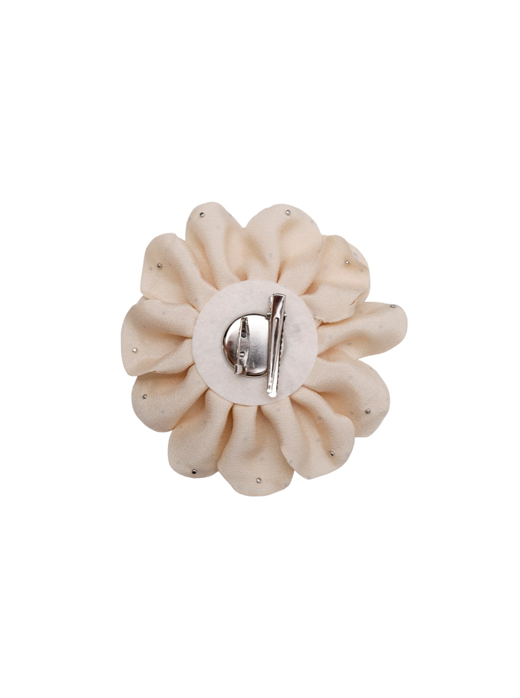 BCKIMMI mega flower brooch - Champagne - Black Colour