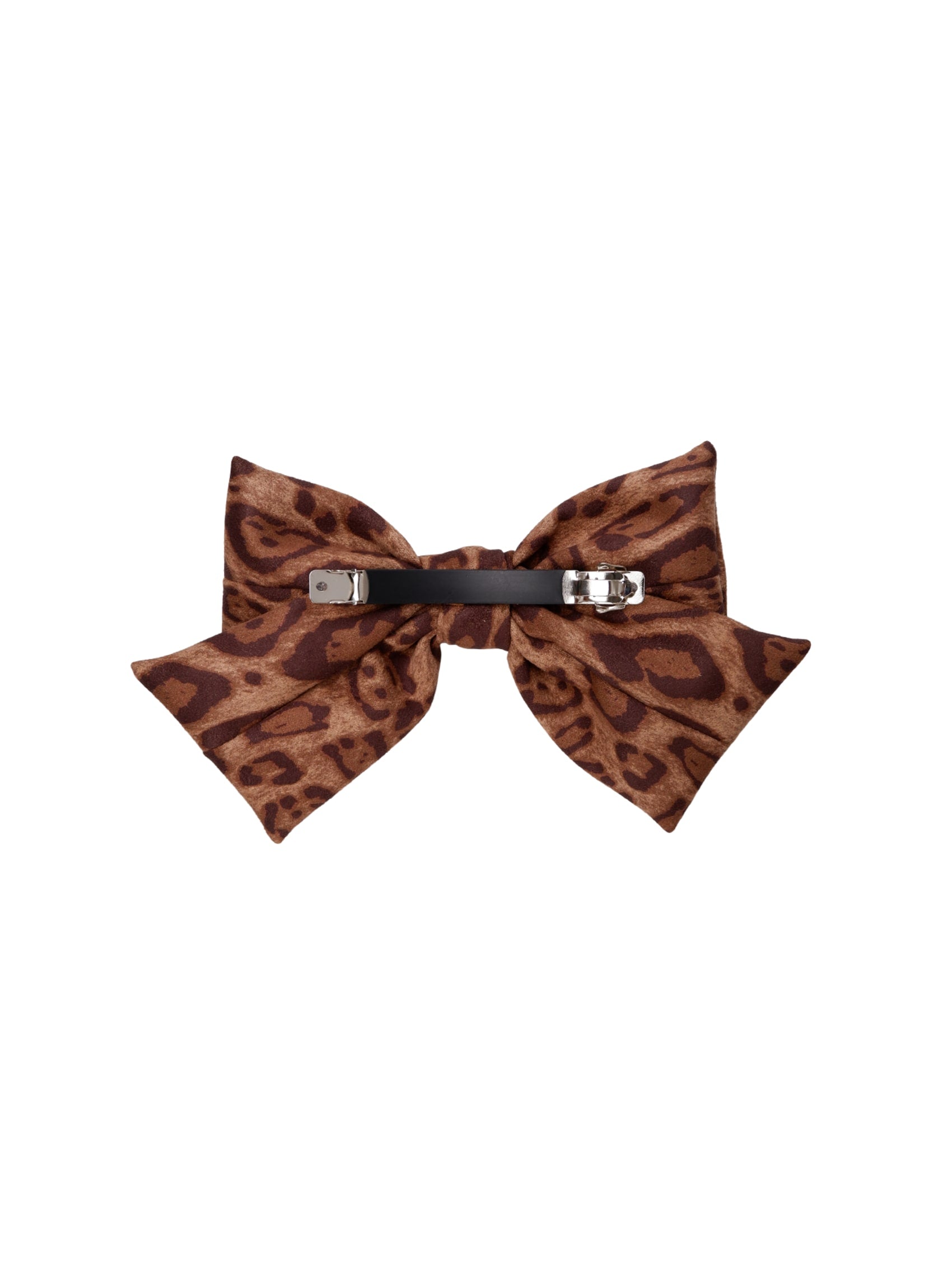 BCZELINDA big bow barette hair clip - Leopard - Black Colour