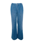 BCNETTIE box jeans - Mid Blue Wash - Black Colour