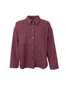 BCMONTREAL shirt jacket - Plum - Black Colour