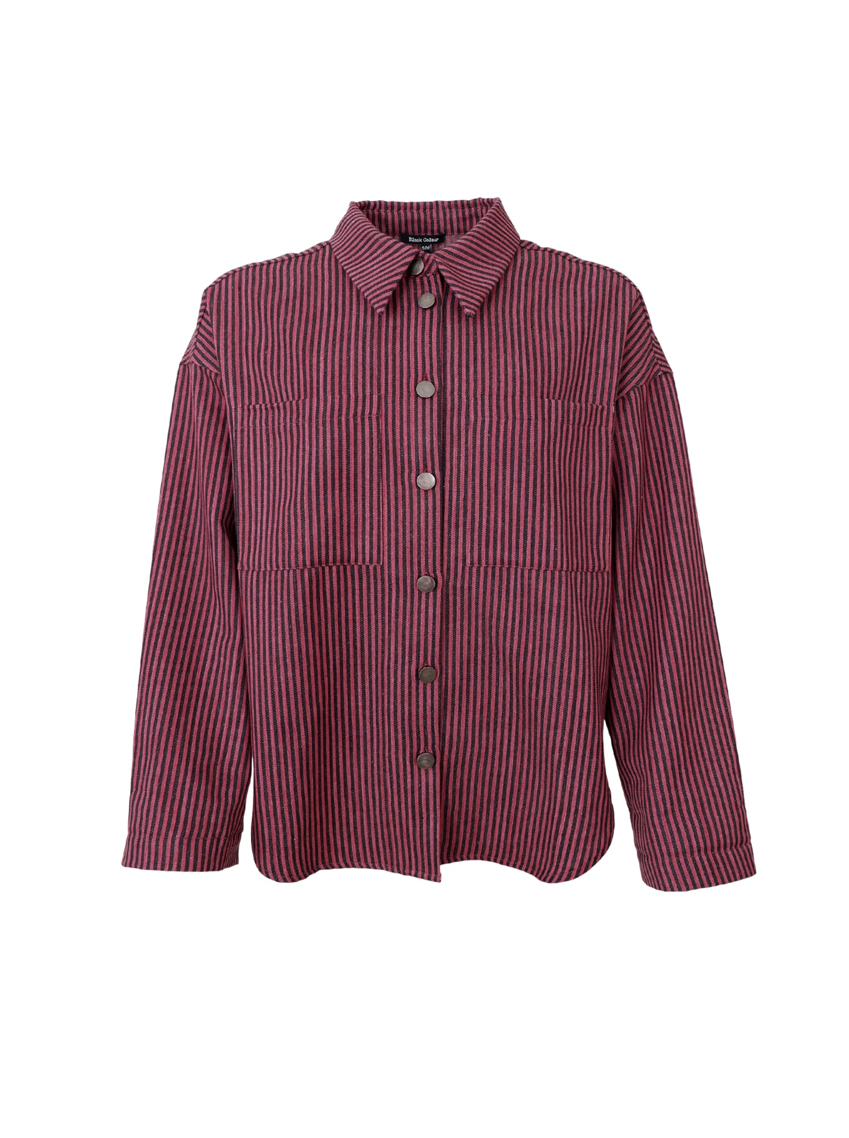 BCMONTREAL shirt jacket - Plum - Black Colour