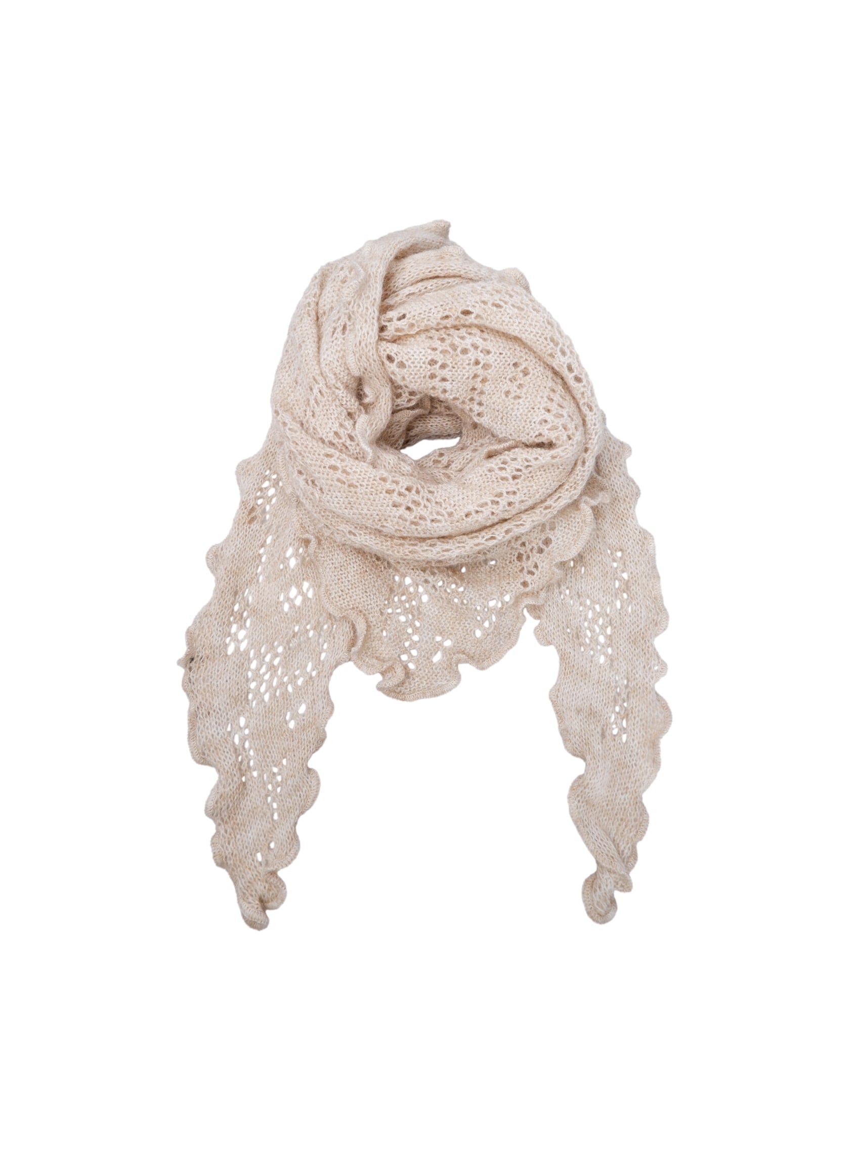 BCCAMILLE winter scarf - Natural - Black Colour