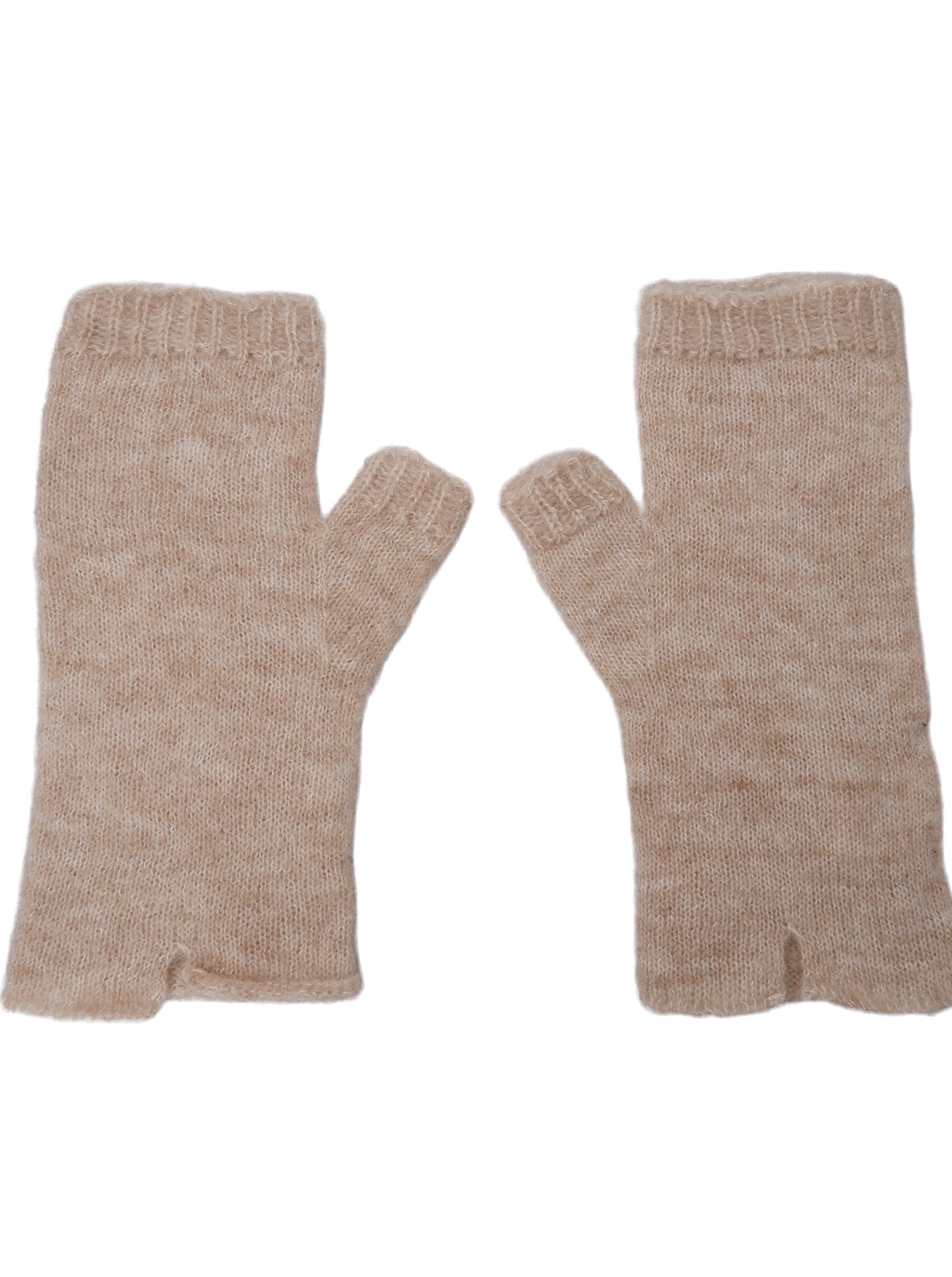 BCDELL short handwarmers - Natural - Black Colour