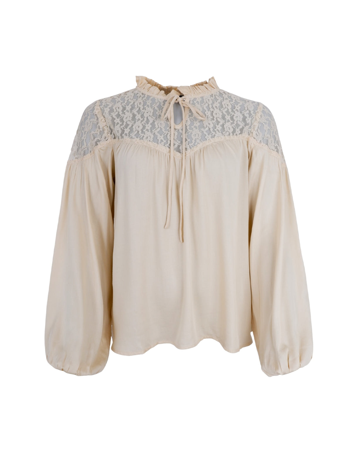 BCKIRBY satin lace blouse - Champagne | Black Colour