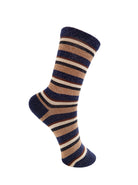 BCBRANDI striped sock - Dark Navy - Black Colour
