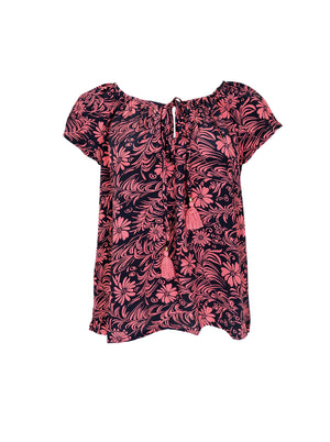 BCLUNA Dana blouse - Midnight Rose - Black Colour