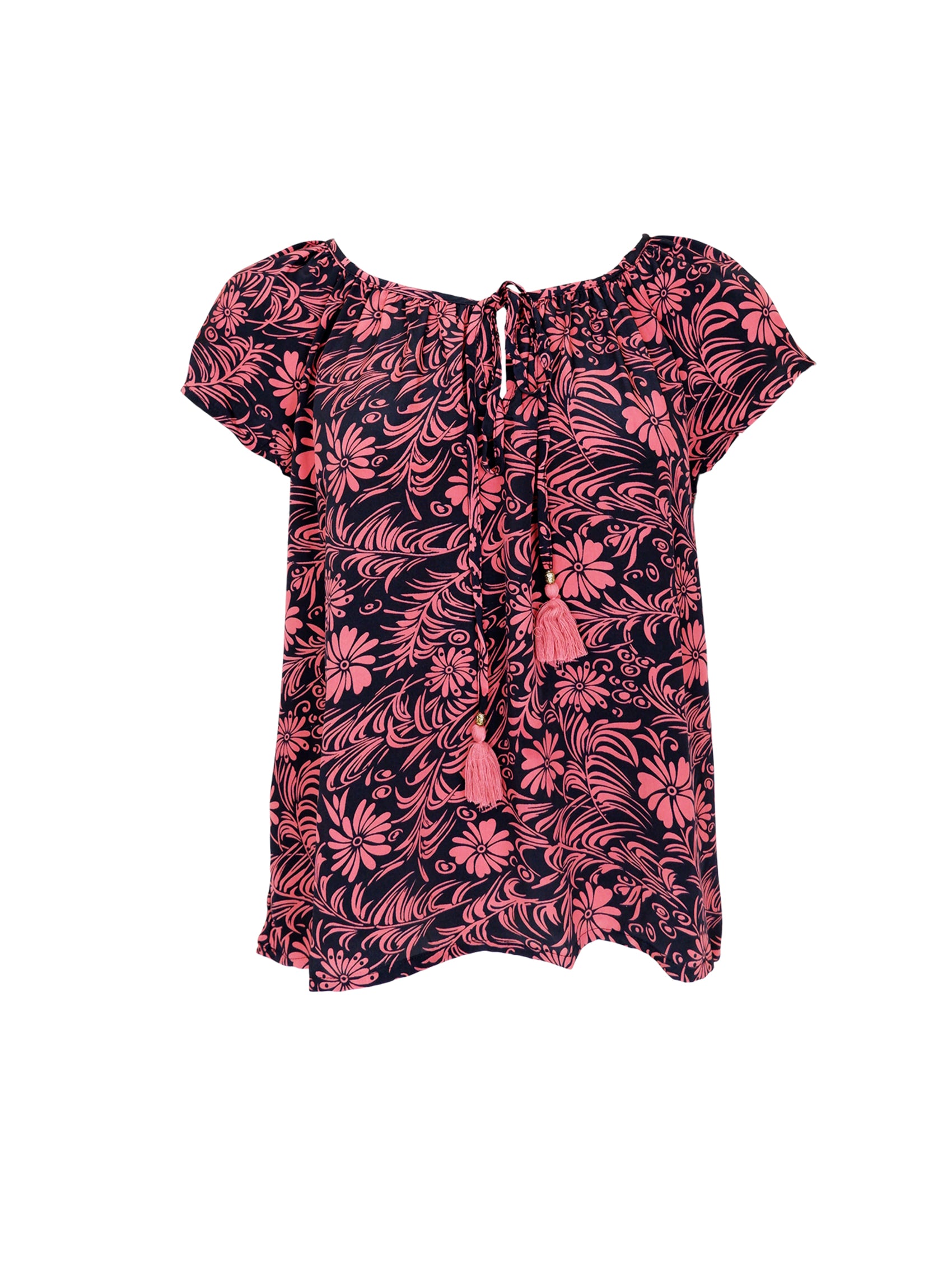 BCLUNA Dana blouse - Midnight Rose - Black Colour