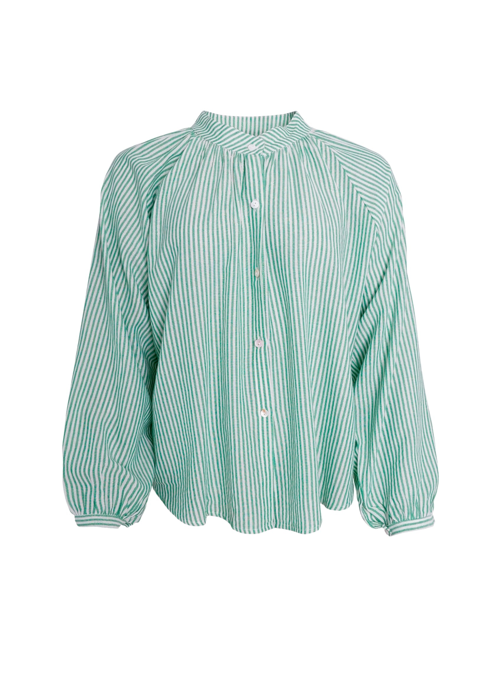 BCGABY raglan shirt - Green - Black Colour