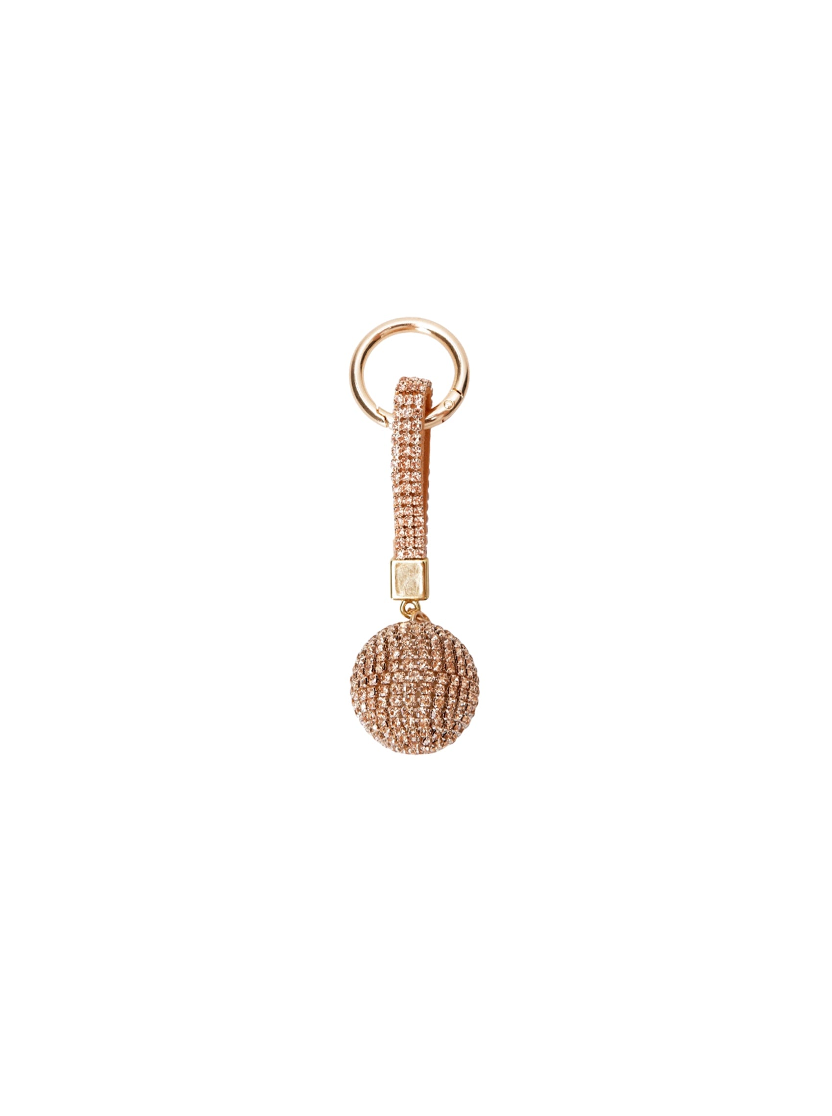 BCBALL rhinestone keyhanger - Golden - Black Colour