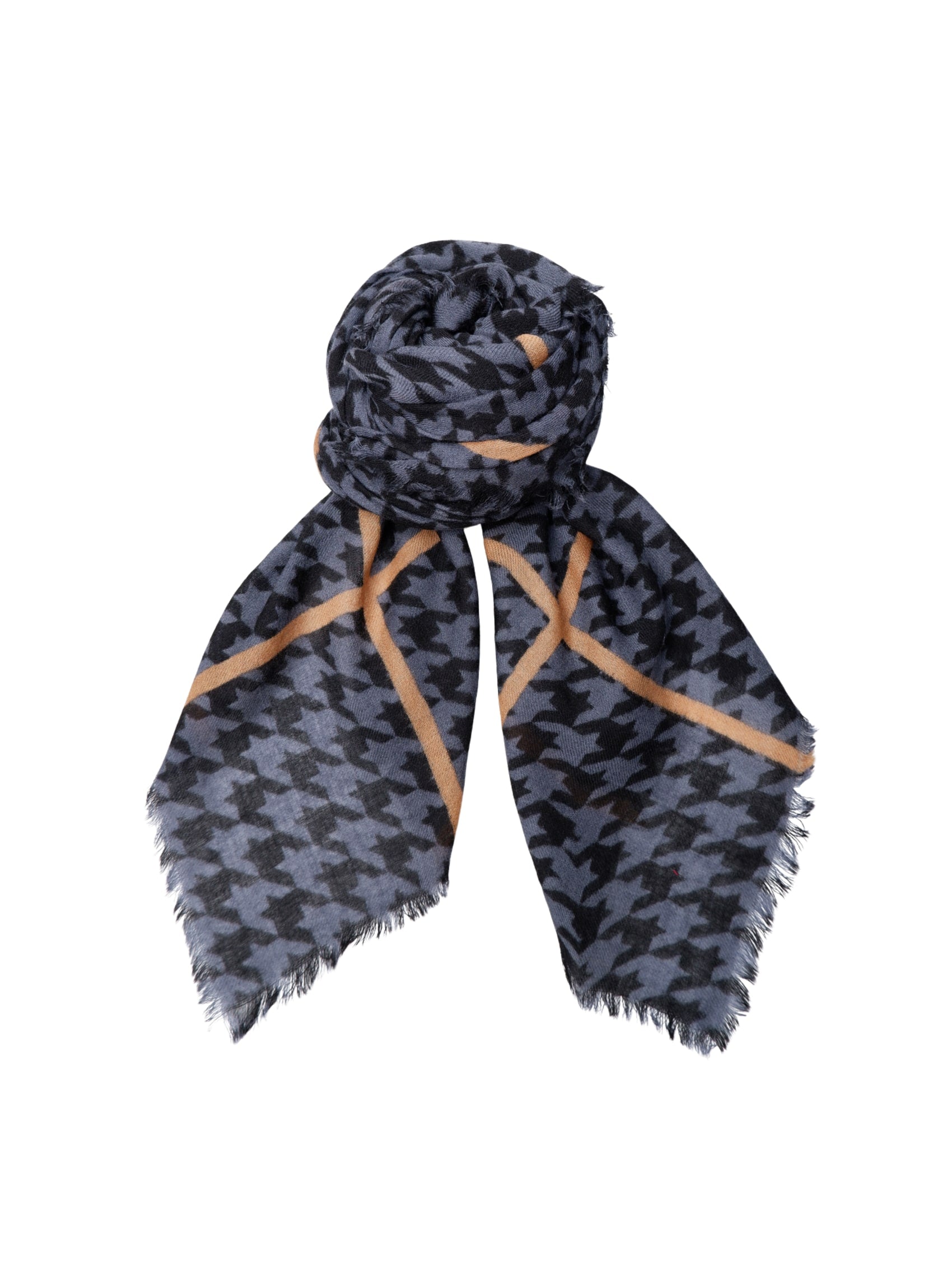 BCJOHANNA wool scarf - Grey/Black - Black Colour