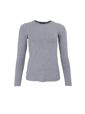 BCKARLA LS t-shirt - Grey Melange - Black Colour