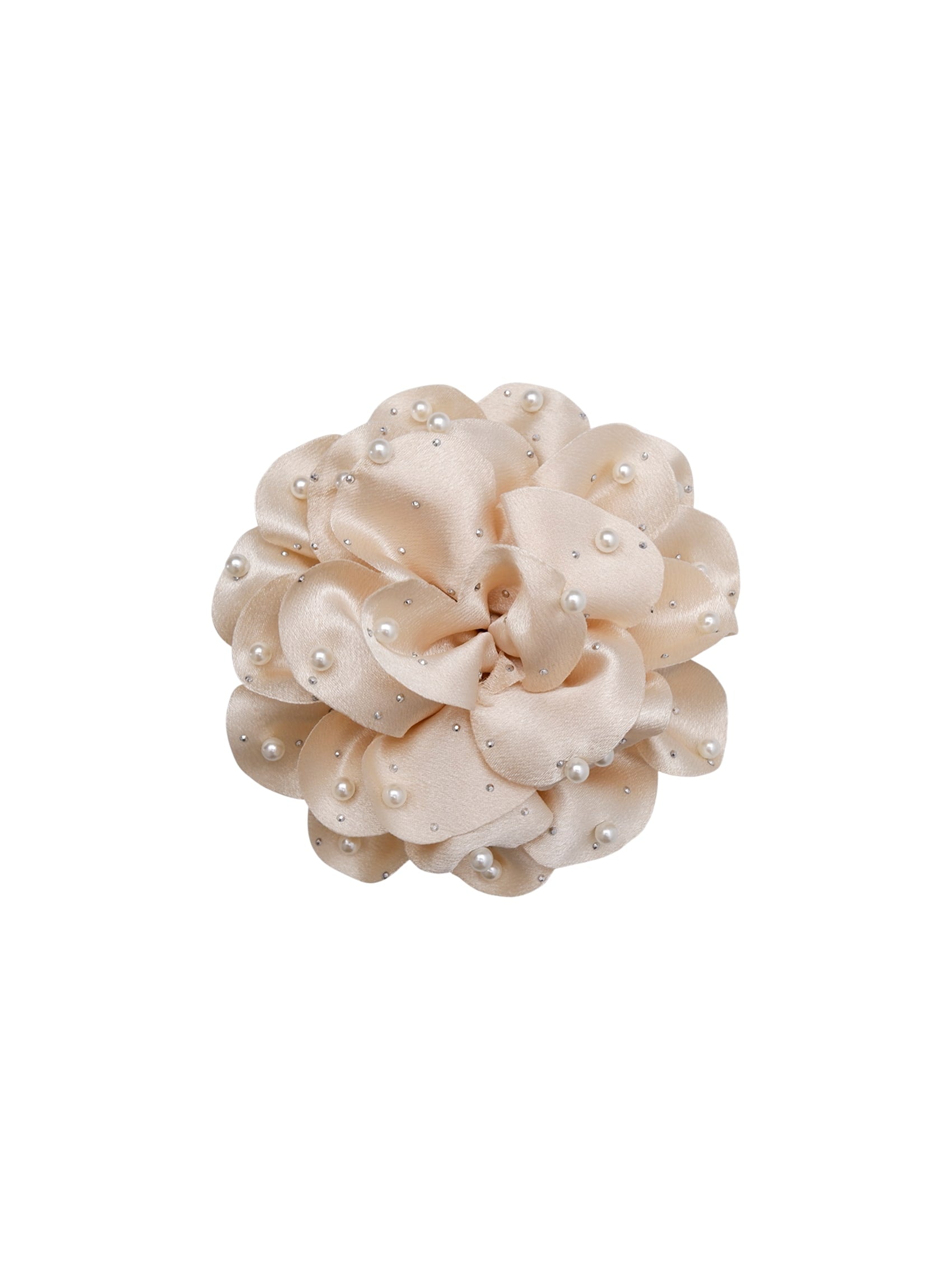 BCKIMMI mega flower brooch - Champagne - Black Colour