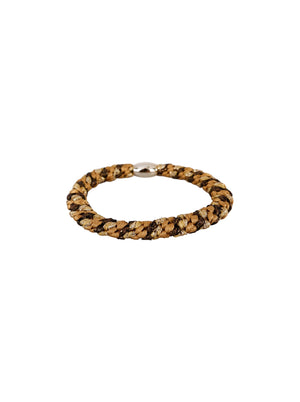BCKALLY gold coloured bead elastic - Curry Gold Coloured - Black Colour