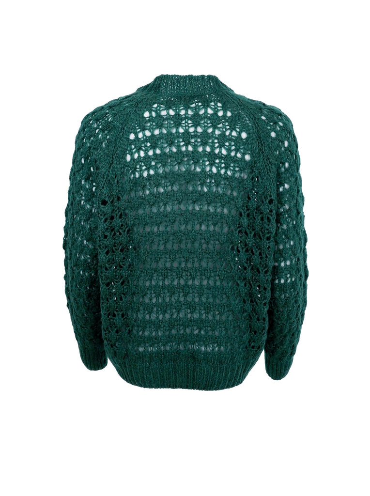 BCTRINITY knit jumper - Deep Green - Black Colour