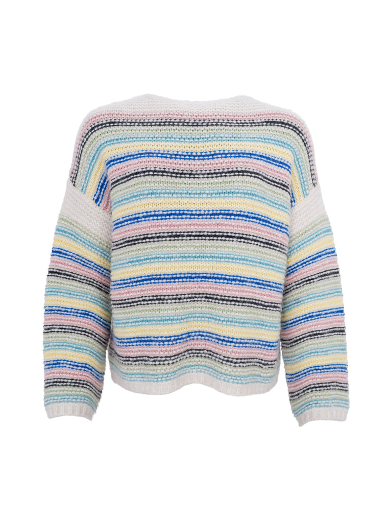 BCGEORGIA knitted jumper - Multi Pastel - Black Colour