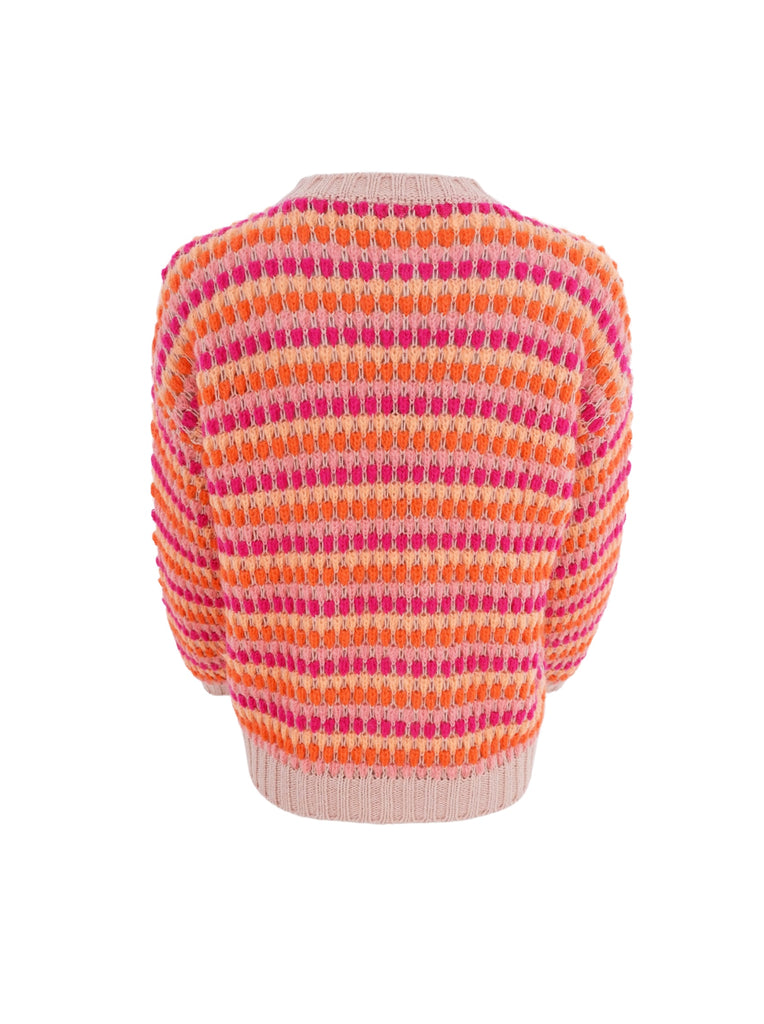 BCBUBBLE knit jumper - Pink Multi - Black Colour
