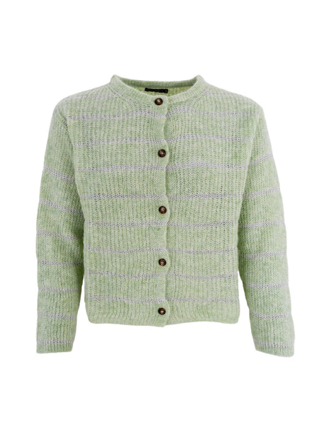BCLUCY knit cardigan - Pastel Green - Black Colour