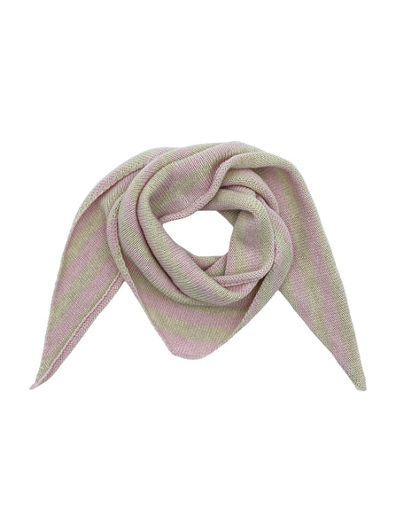 BCTRIANGLE striped scarf - Rose Nature - Black Colour