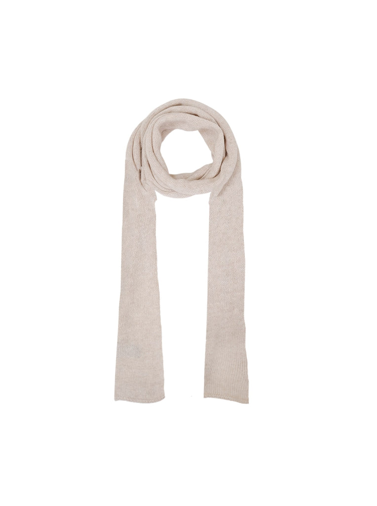 BCSLIM long knitted scarf - Natural - Black Colour