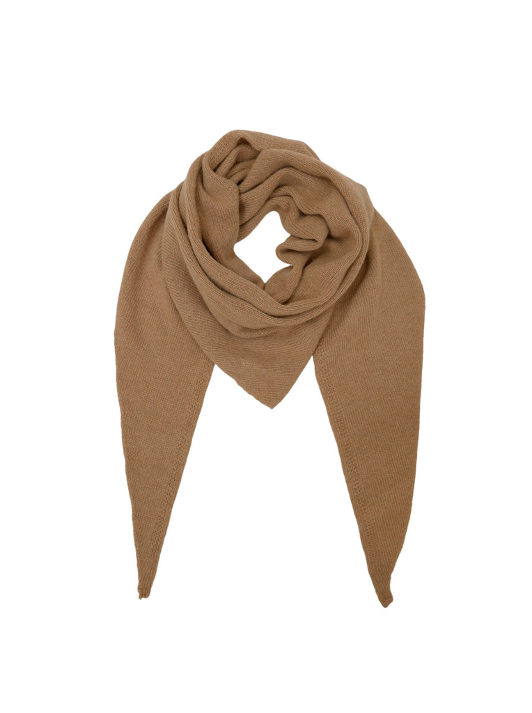BCTRIANGLE medium knitted scarf - Frappe - Black Colour