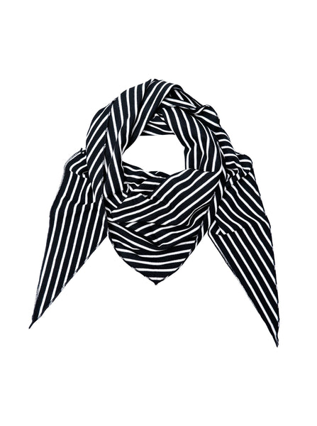 BCSAILOR triangle scarf - Deep Black - Black Colour