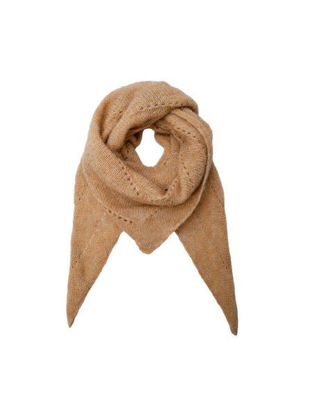 BCDELL knitted mini scarf - Frappe - Black Colour