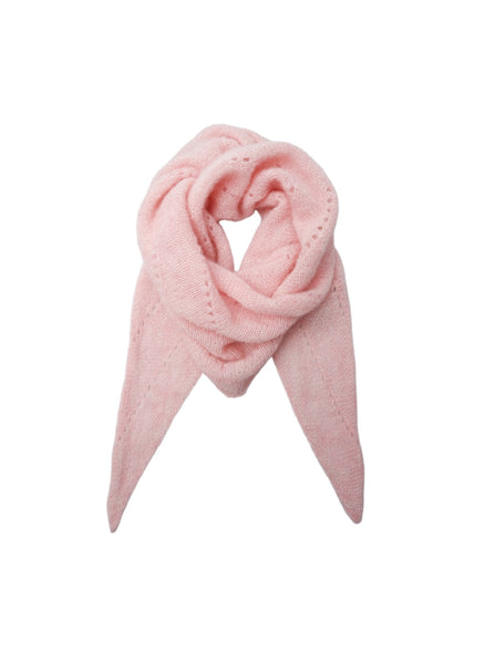 BCDELL knitted mini scarf - Rose - Black Colour