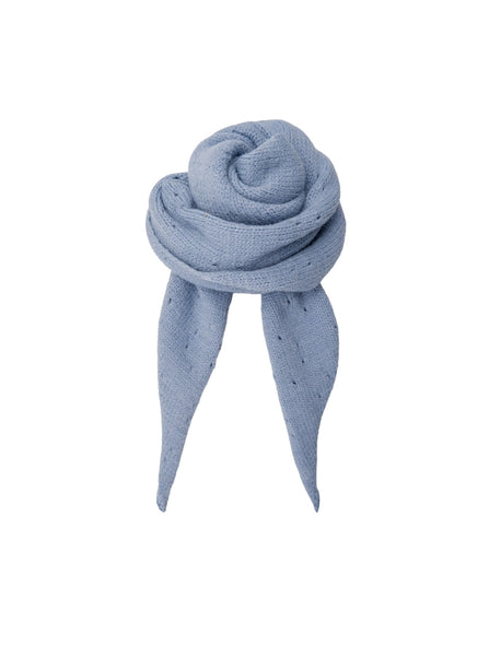 BCELMIRA knitted mini scarf - Lt. Blue - Black Colour