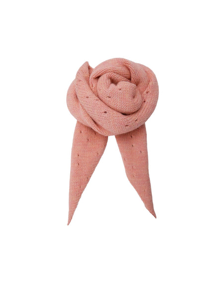 BCELMIRA knitted mini scarf - Rose - Black Colour