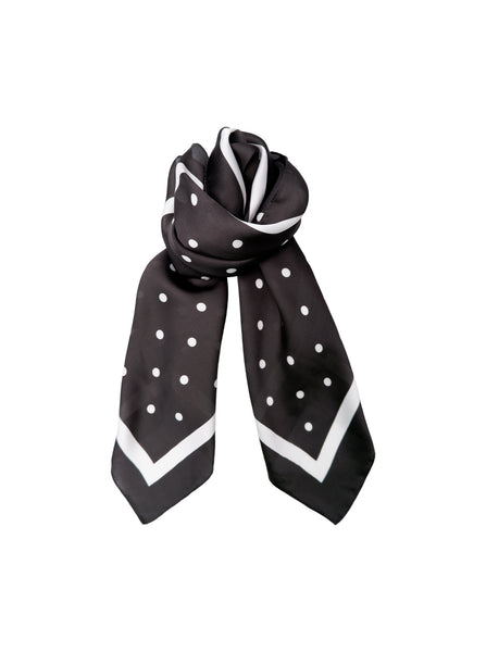 BCADALINE mini scarf - Black - Black Colour