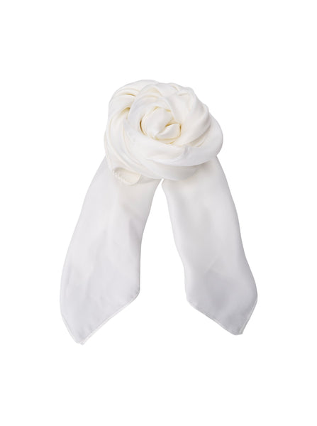 BCKIT mini scarf - Off White - Black Colour